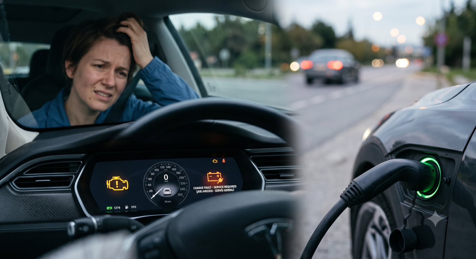 Elektrikli Araç Gösterge Paneli ve Arıza Uyarıları