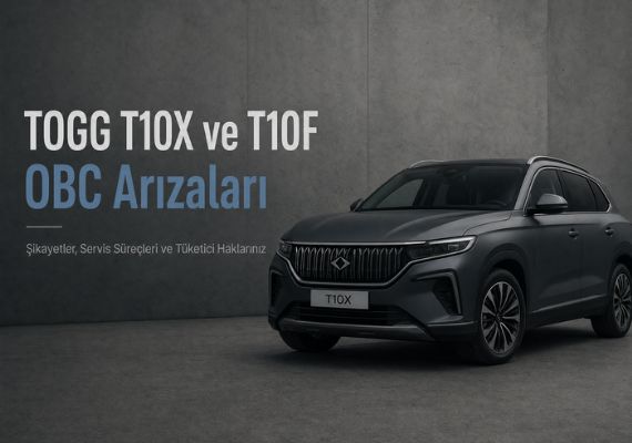 TOGG T10X ve T10F OBC Arızaları: Şikayetler, Servis Süreçleri ve Tüketici Haklarınız